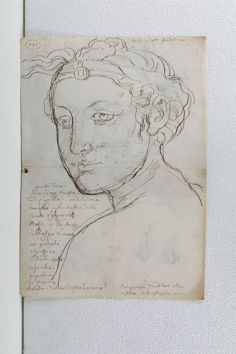 Fortunato Duranti (1787-1863)studio per Giuditta e la Testa di Oloferne e Figura di Sibilla