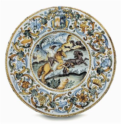 Piatto Castelli, Berardino Gentili il Vecchio, 1670-1680