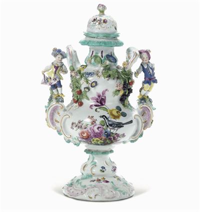 Vaso Bruciaprofumi Meissen, 1755 Circa Modello di Johann Joachim Kaendler