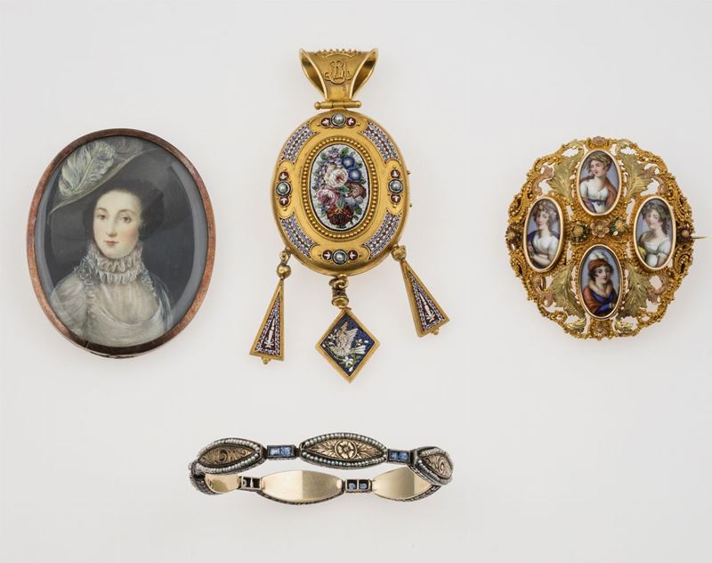 Group of gold and silver jewellery  - Auction Timed Auction Jewels - Cambi Casa d'Aste