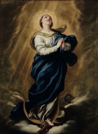Paolo Gerolamo Piola (genova 1666-1724) Madonna Immacolata