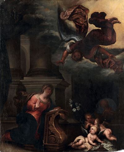 Andrea Ansaldo (1584-1638), Attribuito Aannunciazione
