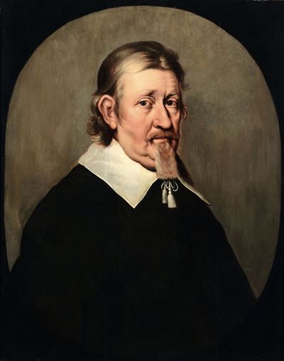 Karel Van Mander III (delft 1609 - Copenaghen 1670)ritratto Maschile