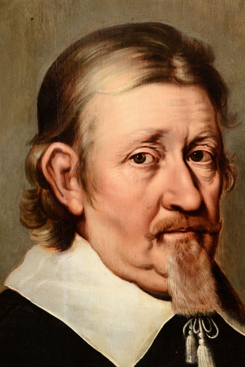 Karel Van Mander III (delft 1609 - Copenaghen 1670)ritratto Maschile