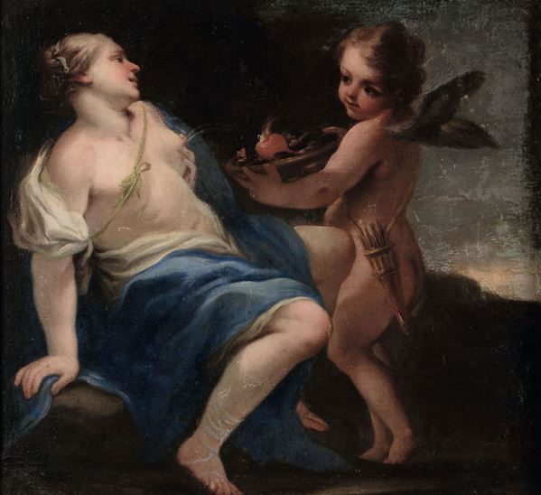 Scuola veneta del XVIII secolo Venere e Cupido