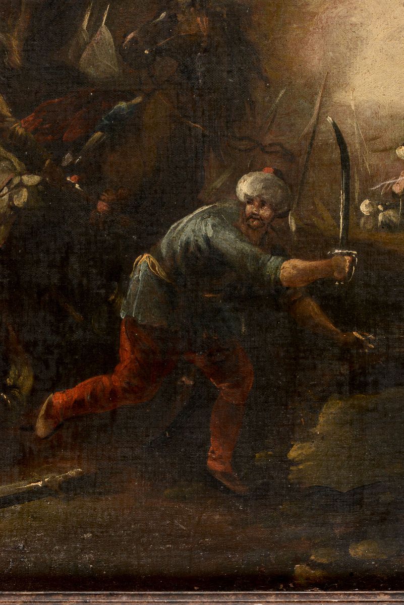 Scuola Veneta del XVII-XVIII Secoloscontro di Cavalleria