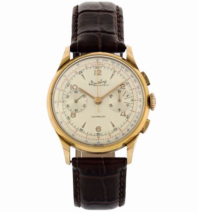 Breitling, Tour D'italie, Ref. 1190. Orologio da Polso, Cronografo, in Acciaio e Laminato. Realiz...