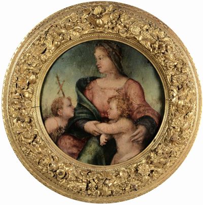 Andrea del Sarto (firenze 1486-1530), Cerchia Dimadonna con Bambino e San Giovannino