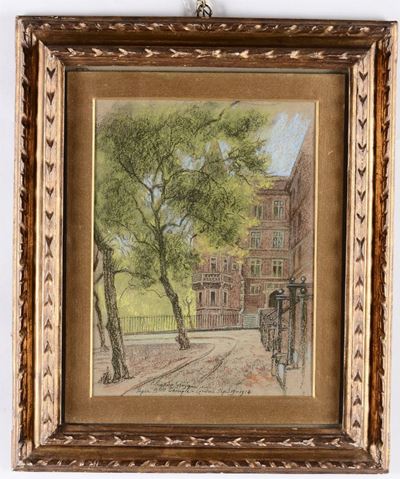 Edoardo Gioja (1862-1937)paesaggio con Palazzo, 1914