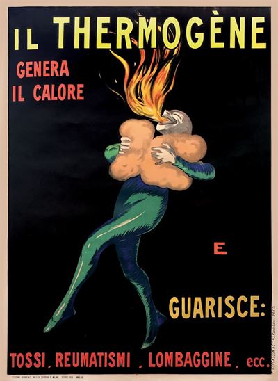 Leonetto Cappiello ( 1875-1942 )il Thermogene Genera il Calore e Guarisce…