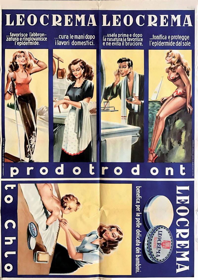 Anonimo LEOCREMA / PRODOTTO CHLORODONT  - Auction Vintage Posters - Cambi Casa d'Aste