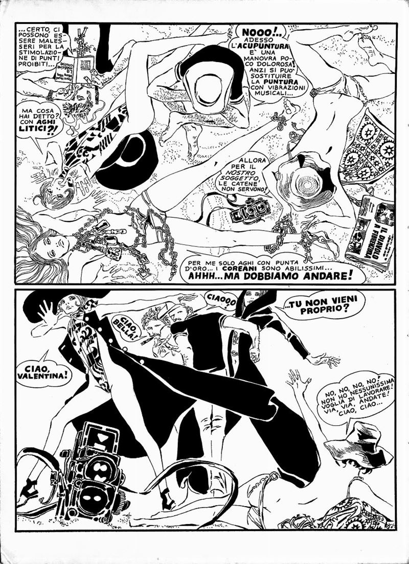 Guido Crepax (1933-2003) La Marianna va in campagna  - Auction the masters of comics and illustration - Cambi Casa d'Aste