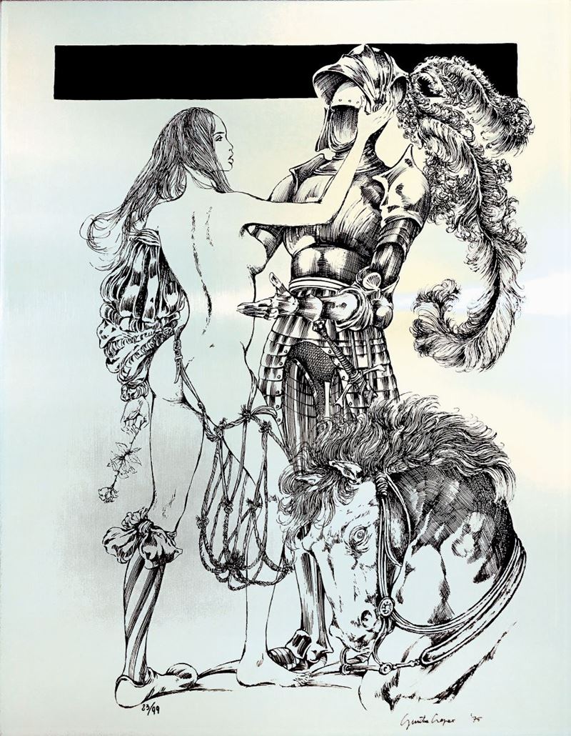 Guido Crepax (1933-2003) Tributo a Dürer  - Asta I Maestri del Fumetto e dell'Illustrazione - Cambi Casa d'Aste