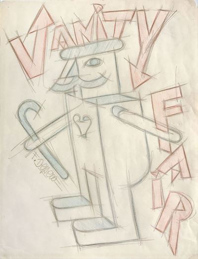 Fortunato Depero (1892-1960)vanity Fair [omino Coi Baffi]