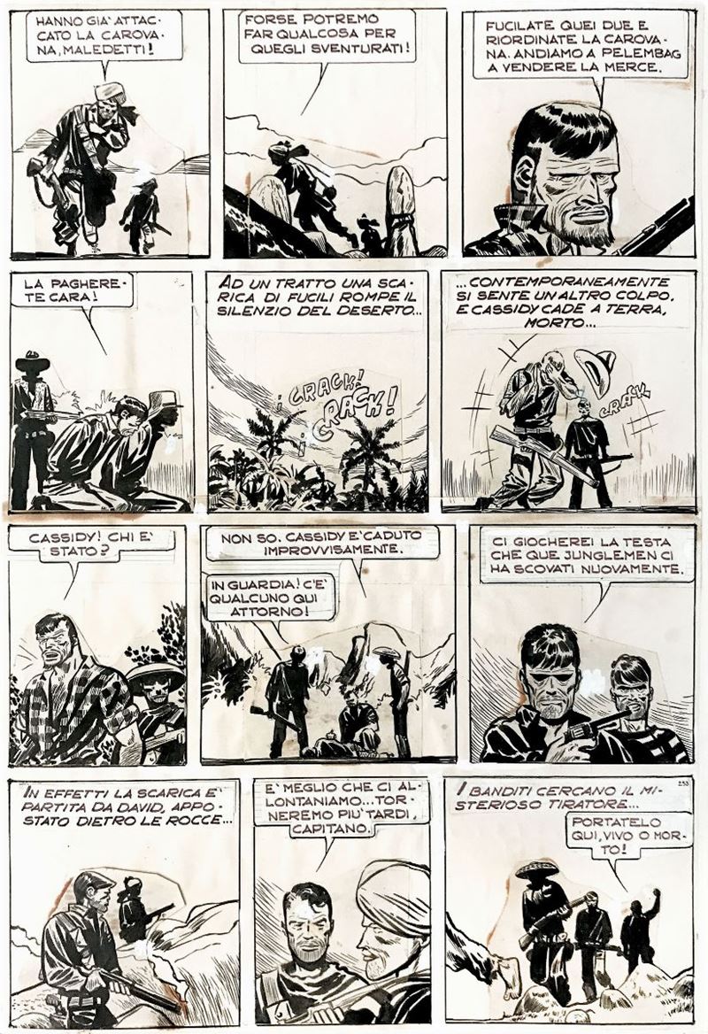 Hugo Pratt (1927-1995) Junglemen!  - Asta I Maestri del Fumetto e dell'Illustrazione - Cambi Casa d'Aste