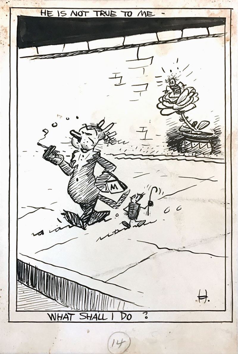George Joseph Herriman (1880-1944) Krazy Kat. Archy’s life of Mehitabel.  - Auction the masters of comics and illustration - Cambi Casa d'Aste