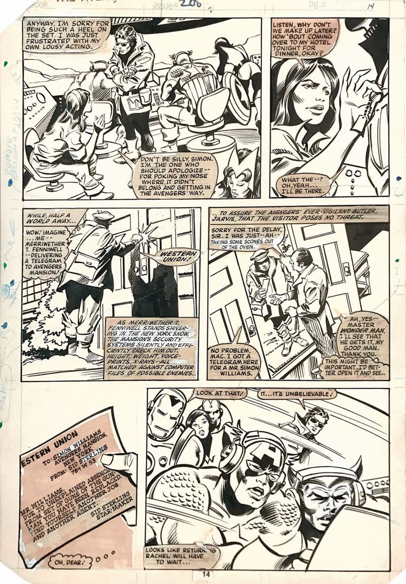 Gene Colan DAN GREEN (1926-2011) Avengers. Eve of Destruction!  - Asta I Maestri del Fumetto e dell'Illustrazione - Cambi Casa d'Aste