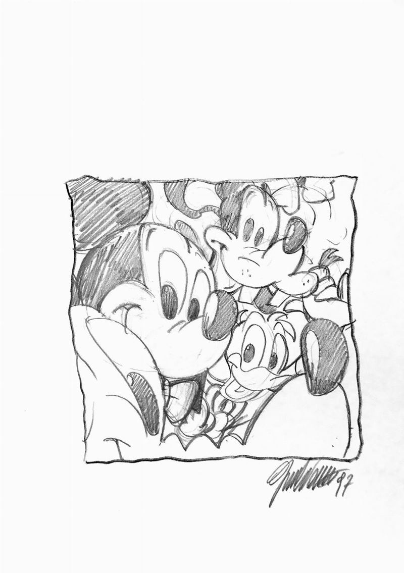 Giorgio Cavazzano (1947) I Grandi Maestri Disney  - Asta I Maestri del Fumetto e dell'Illustrazione - Cambi Casa d'Aste