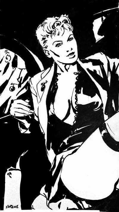 Alex Varenne (1939)illustrazione in Bianco e Nero