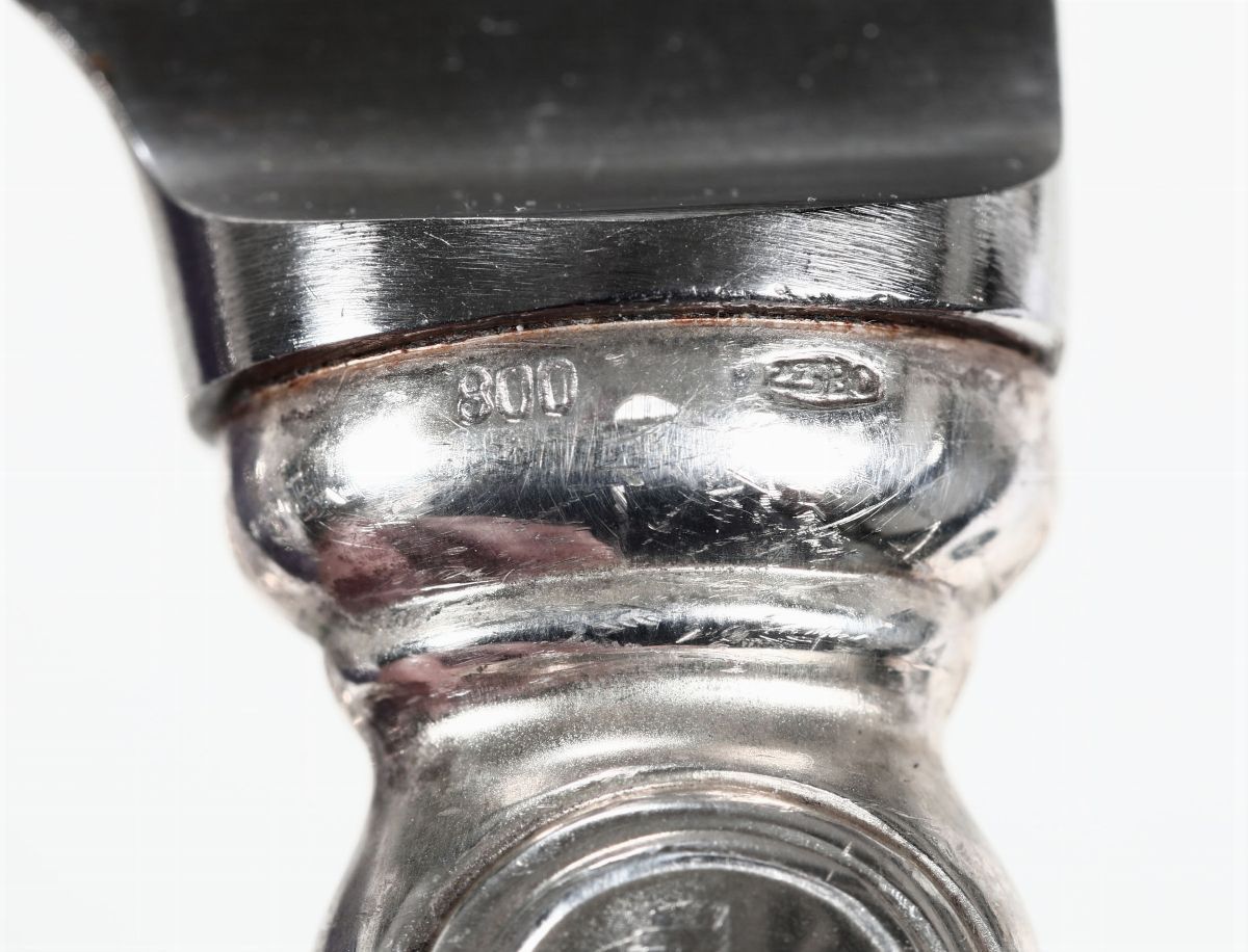 Servizio di Posate in Argento da Otto. Argenteria Artistica Italiana del XX Secolo