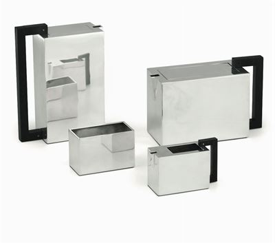 Servito in Argento 925 e Legno Ebanizzato. Argenteria Artistica Italiana. Argentiere Gabriele De ...