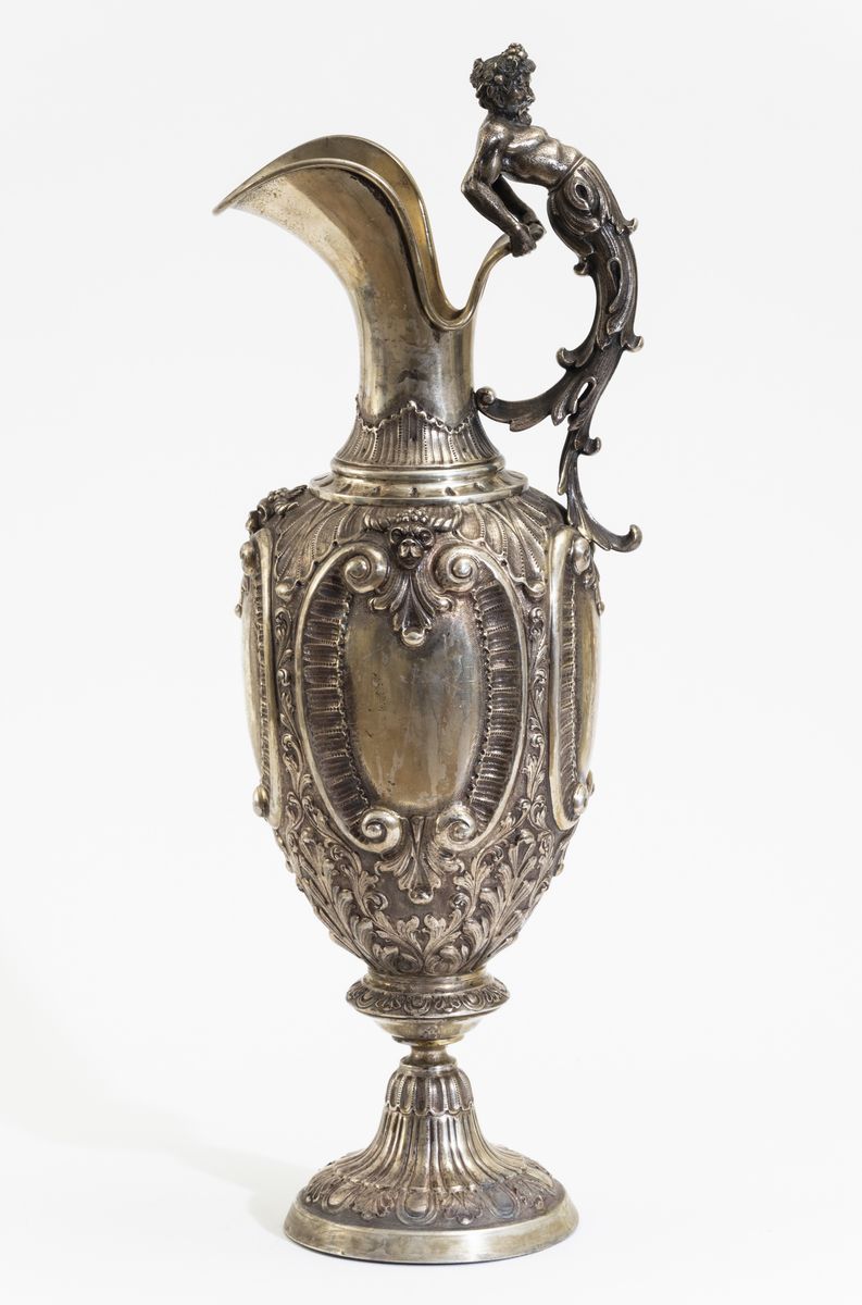 Versatoio in Argento 925 Fuso e Cesellato. Firma Incisa Gianmaria Buccellati, XX Secolo