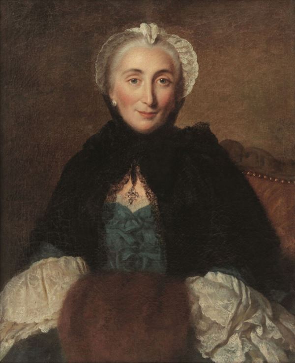 Pierre Allais (Parigi 1700-1782) Ritratto di Madame Marie-Thérèse Rodet Geoffrin