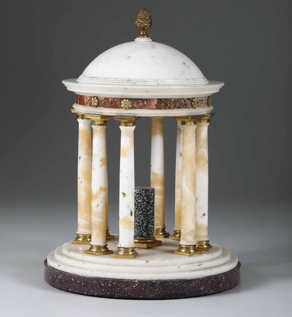 Tempietto circolare. Arte neoclassica (Roma?) XVIII-XIX secolo