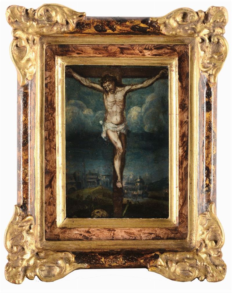 Scuola del XVII secolo Crocifissione  - Auction Fine Art - Cambi Casa d'Aste