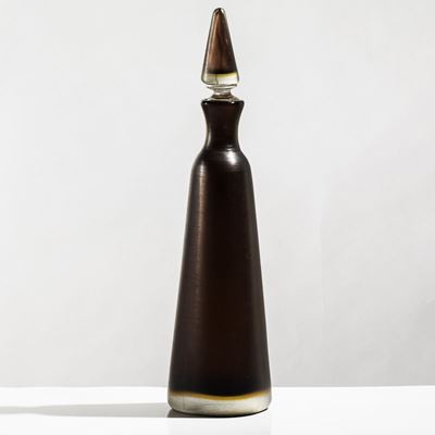 Paolo Venini (1895-1959) Venini, Muranobottiglia Serie Incisi, 1970 Ca