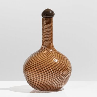 Venini, Muranobottiglia a Canne, 1979