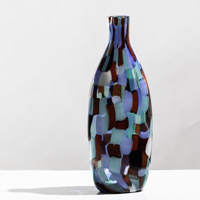 Fulvio Bianconi (1915-1996) Venini, Muranobottiglia Serie Pezzati, 1950 Ca