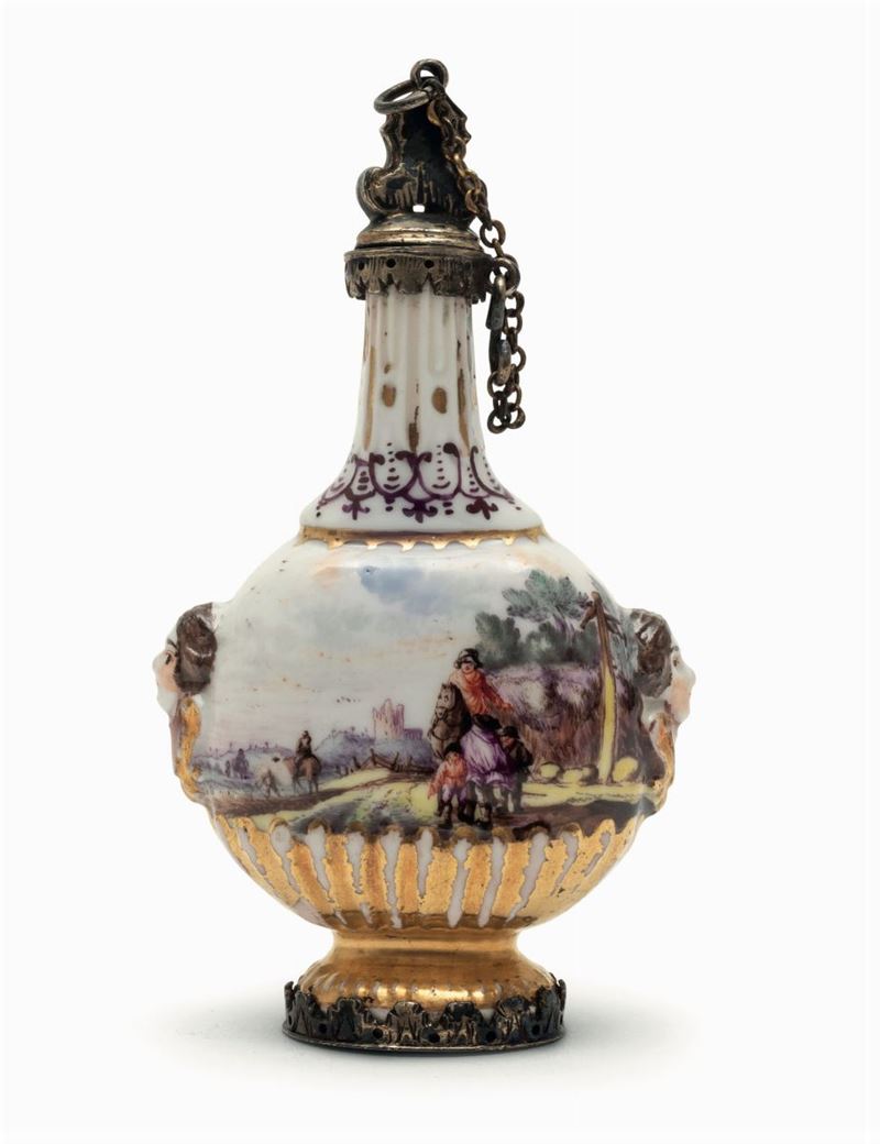 Fiaschetta porta profumo Meissen, 1725-1730  - Auction Majolica and Porcelain - Cambi Casa d'Aste