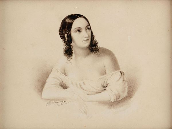 Pittore del XIX-XX secolo Ritratto di donna