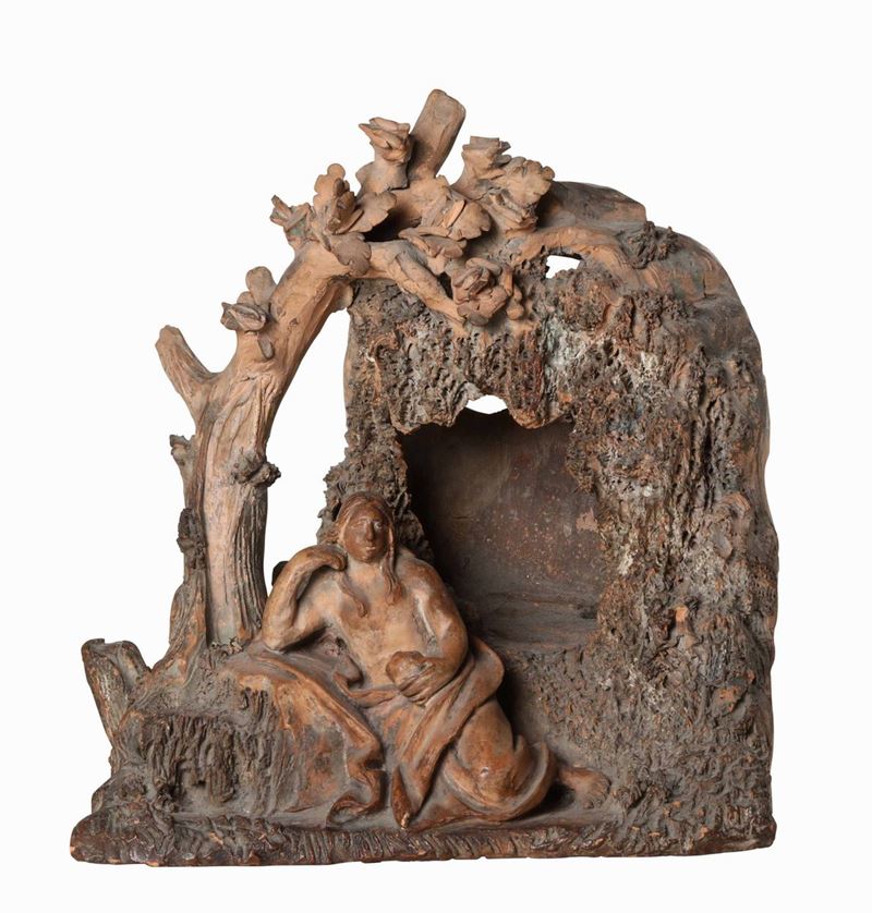 Maddalena penitente. Terracotta. Plasticatore barocco. Firenze (?) XVII-XVIII secolo  - Auction Furnitures, Sculptures and Works of Art - Cambi Casa d'Aste