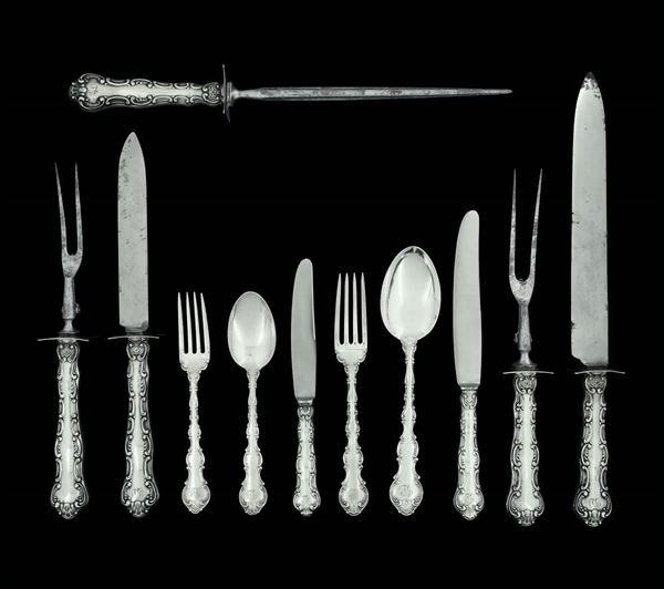 A set of silver cutlery, Gorham, England 20th Century