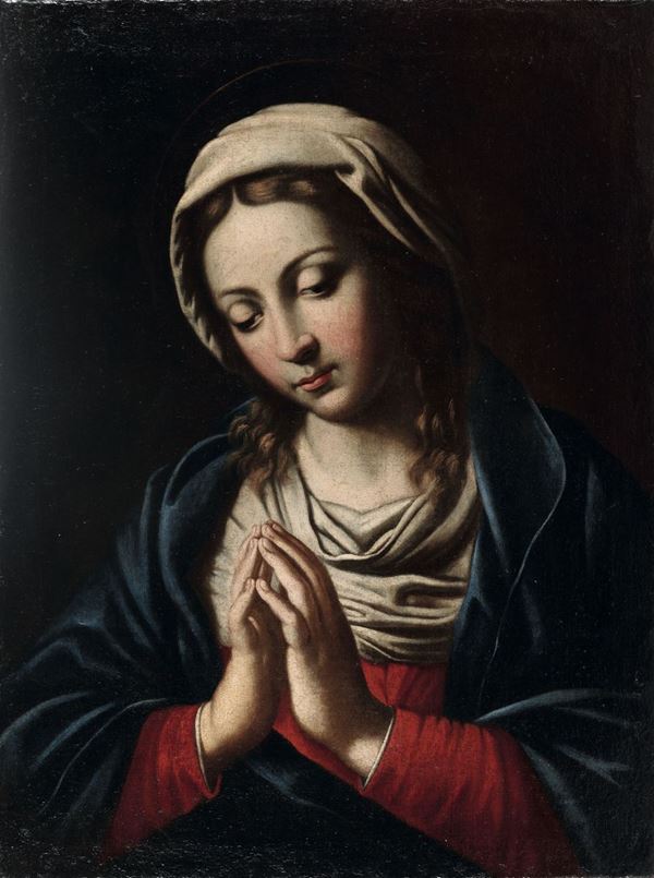Giovan Battista Salvi detto il Sassoferrato (Sassoferrato 1609 - Roma 1685), bottega di Vergine in preghiera