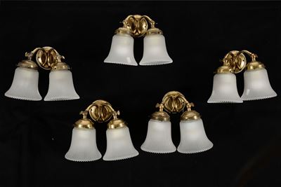Gruppo di Cinque Appliques a Fiore, Anni'30