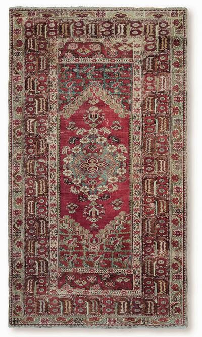 Tappeto Ovest Anatolia Ghiordes Fine XIX Secolo - Inizio XX Secolo