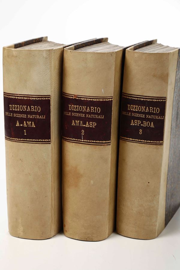 Autori Vari Dizionario delle scienze naturali... Prima traduzione dal Francese con aggiunte e correzioni. Firenze, Batelli e figli, 1830-1851.