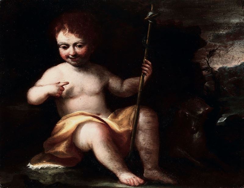 Scuola del XVII-XVIII secolo San Giovannino  - Auction Old Master Paintings - Cambi Casa d'Aste