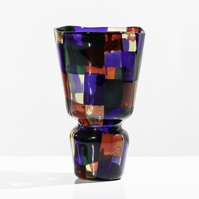 Fulvio Bianconi (1915-1996) Venini, Muranovaso Serie Pezzati, 1991