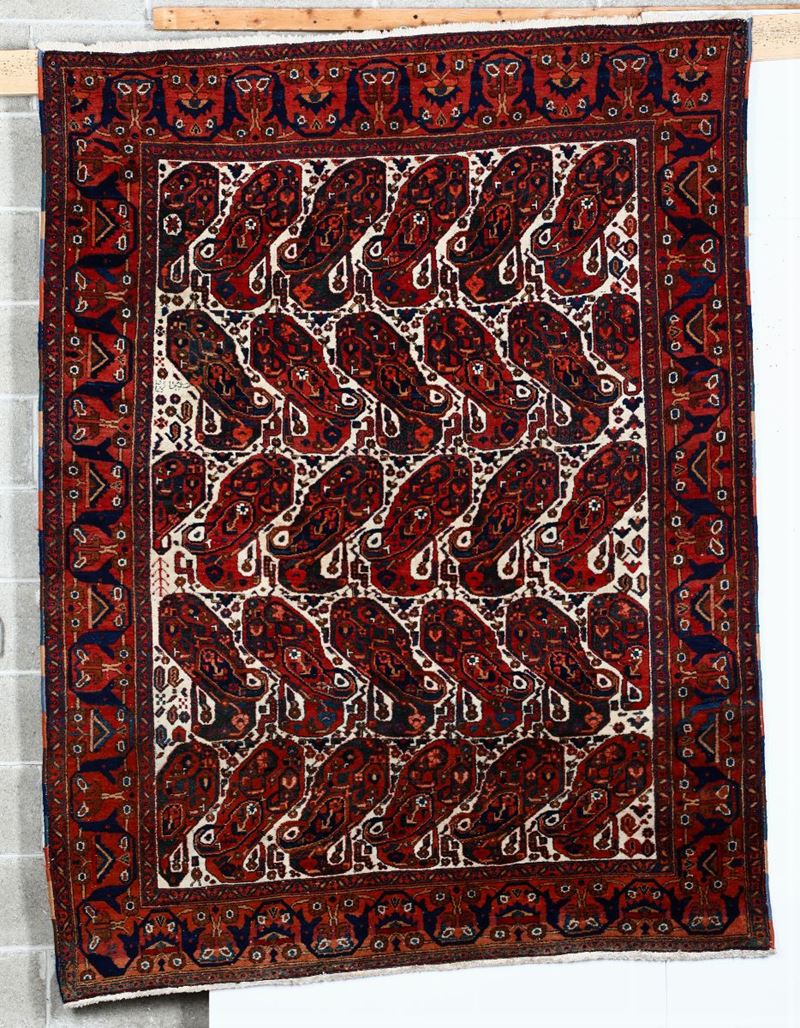 Tappeto Afshar, sud Persia inizio XX secolo  - Auction antique rugs - Cambi Casa d'Aste