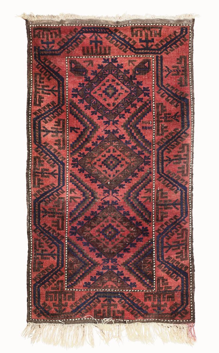 Tappeto Baluch Khorasan, Persia prima metà XX secolo  - Auction Carpets - Timed Auction - Cambi Casa d'Aste
