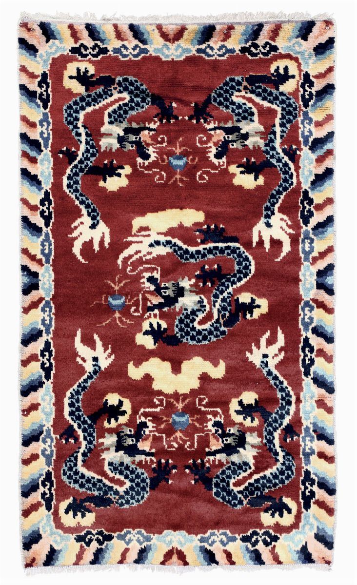 Tappeto mongolo inizio XX secolo  - Auction Fine Art - Cambi Casa d'Aste