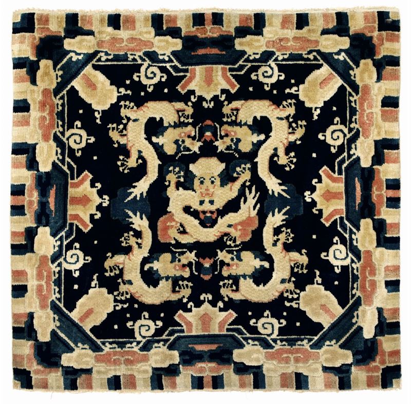 Mat imoeriale Ninxia, Cina fine XIX secolo  - Asta Tappeti Antichi - Cambi Casa d'Aste