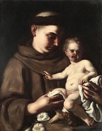 Francesco De Mura (napoli 1696-1782)sant’antonio con il Bambino