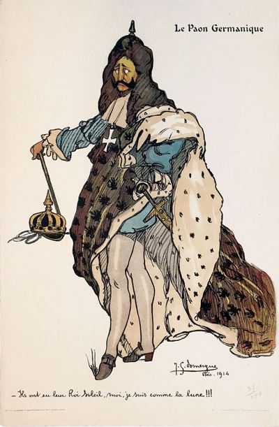 Jean-gabriel Domergue / Leo Labusquierele Kayser Nous a Dit De Prendre Varsovie… / le Paon German...