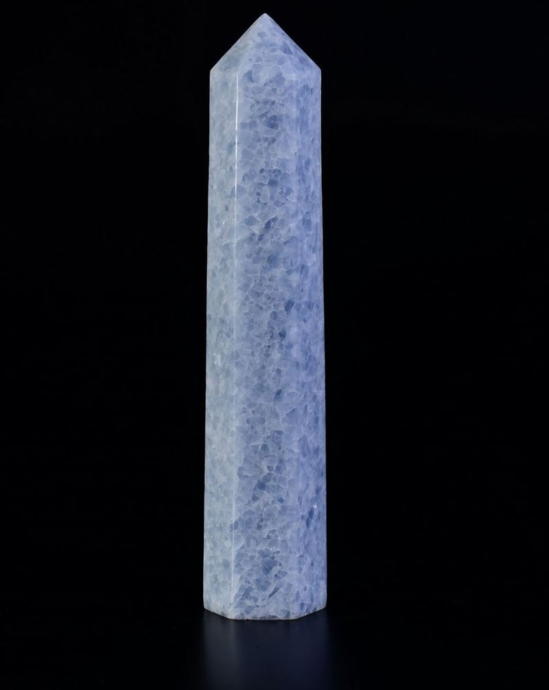 Blue calcite prism  - Auction Mirabilia - Cambi Casa d'Aste