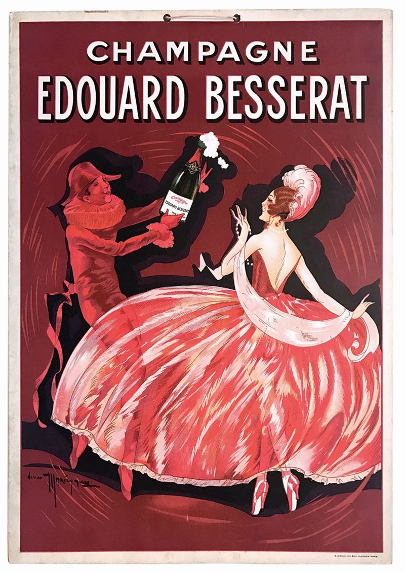Gaston Marechaux (1872-1936) CHAMPAGNE EDOUARD BESSERAT  - Auction Vintage Posters - Cambi Casa d'Aste